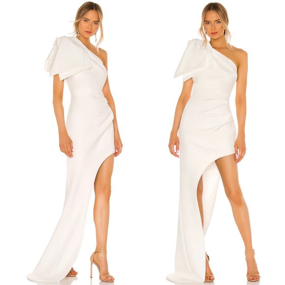 Bronx and Banco Dresses & Skirts - NEW Bronx and Banco Stella Bridal Gown in White One Shoulder Maxi Wedding Dress